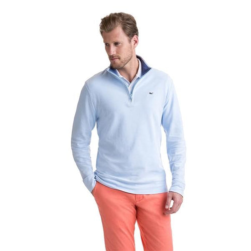 Vineyard Vines Men's Saltwater 1/4 Zip 1K1154 Ocean Breeze