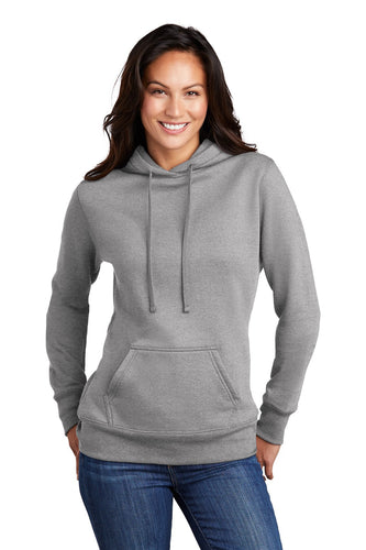 Port & Company Ladies Core Fleece Pullover Hooded Sweatshirt LPC78H Athletic Heather