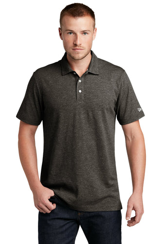 New Era Slub Twist Polo NEA301 Black Twist