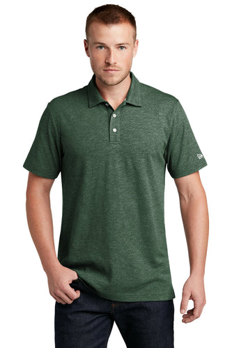 New Era Slub Twist Polo NEA301 Dark Green Twist