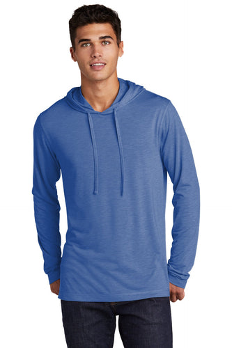 Sport-Tek PosiCharge Tri-Blend Wicking Long Sleeve Hoodie ST406 True Royal Heather