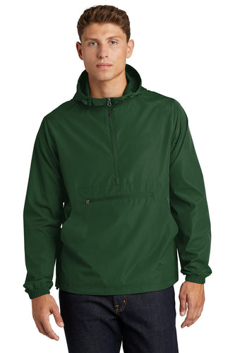 Sport-Tek Packable Anorak JST66 Forest Green