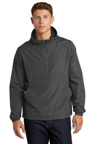 Sport-Tek Packable Anorak JST66 Graphite Grey