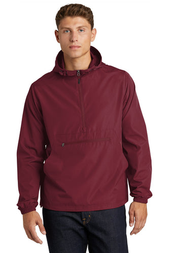 Sport-Tek Packable Anorak JST66 Maroon
