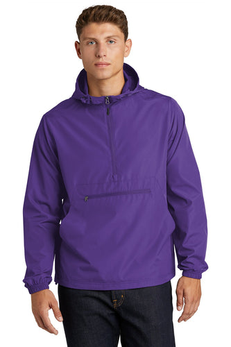 Sport-Tek Packable Anorak JST66 Purple