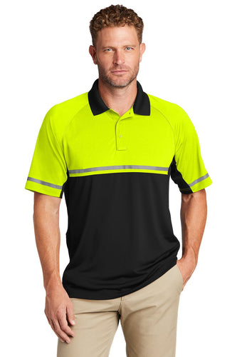 CornerStone Select Lightweight Snag-Proof Enhanced Visibility Polo CS423 Safety Yellow/ Black