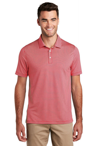 Port Authority Gingham Polo K646 Rich Red/ White