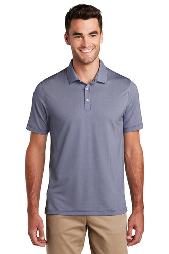 Port Authority Gingham Polo K646 True Navy/ White