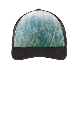 port authority photo real snapback trucker cap c950 forest