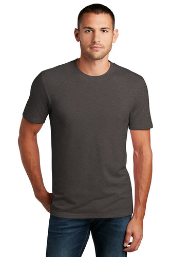 district flex tee dt7500 heathered charcoal