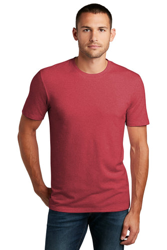 district flex tee dt7500 heathered red
