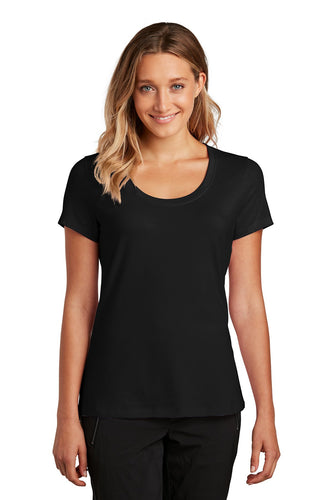district women flex scoop neck tee dt7501 black
