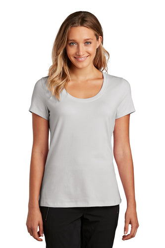 district women flex scoop neck tee dt7501 silver mist