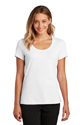 district women flex scoop neck tee dt7501 white