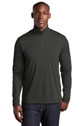 Sport-Tek Endeavor 1/4-Zip Pullover ST469 Black Heather