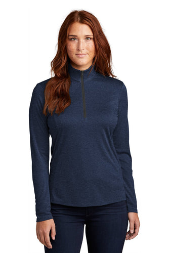 Sport-Tek Ladies Endeavor 1/4-Zip Pullover LST469 Dark Royal Heather