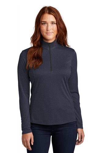 Sport-Tek Ladies Endeavor 1/4-Zip Pullover LST469 Deep Navy Heather