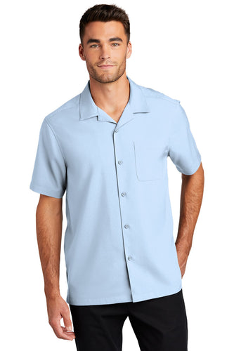 Port Authority Cloud Blue W400 logo shirts