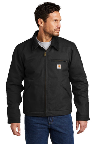 Carhartt Tall Duck Detroit Jacket Black CTT103828 promotional jackets company logo