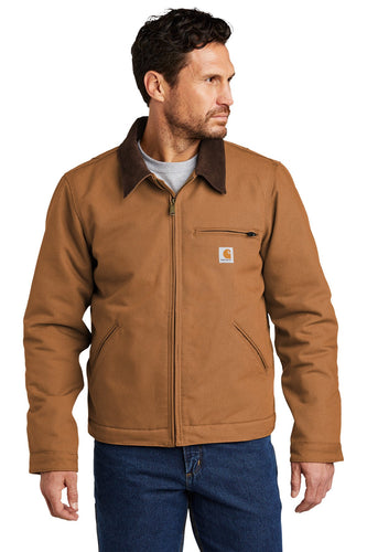 Carhartt Tall Duck Detroit Jacket Carhartt Brown CTT103828 jacket company logo