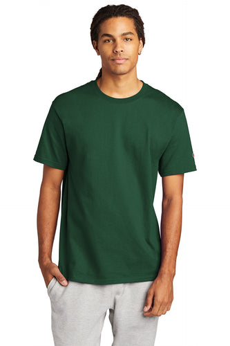 champion heritage jersey tee t425 s dark green