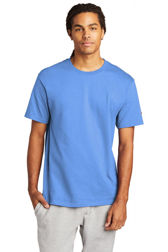 champion heritage jersey tee t425 s light blue