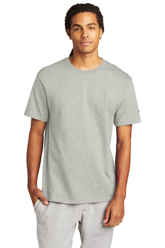 champion heritage jersey tee t425 s oxford grey