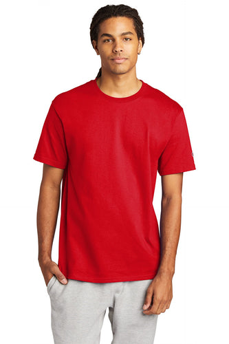 champion heritage jersey tee t425 s red