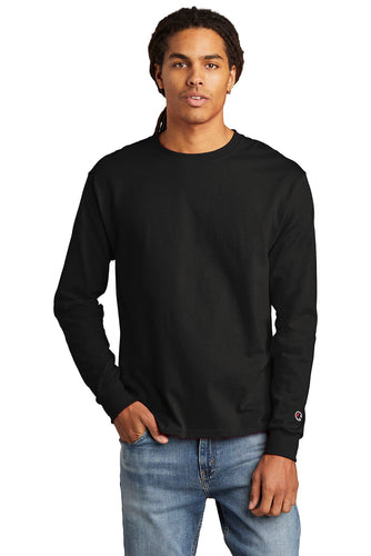 champion heritage jersey long sleeve tee cc8c s black