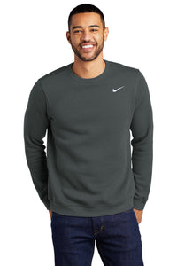 nike anthracite cj1614 custom logo sweatshirts embroidered
