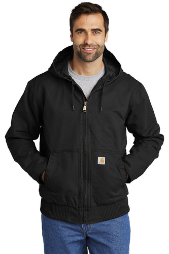 Carhartt Tall Washed Duck Active Jac Black CTT104050  custom logo jackets