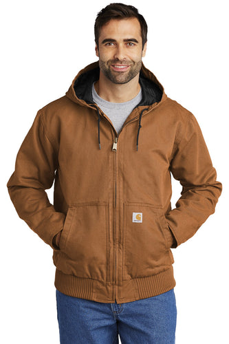 Carhartt Tall Washed Duck Active Jac Carhartt Brown CTT104050 company jackets with logo