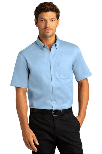 Port Authority Cloud Blue W809 custom embroidered shirts