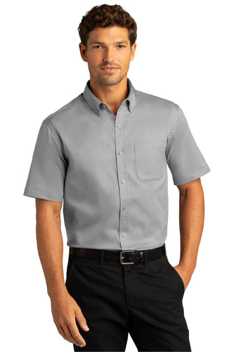 Port Authority Gusty Grey W809 custom embroidered shirts