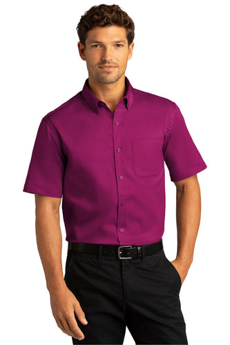 Port Authority Wild Berry W809 custom embroidered shirts