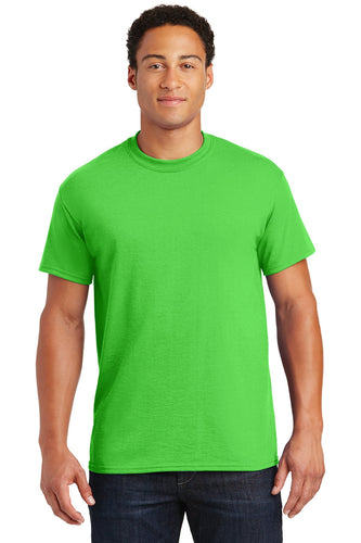 gildan dryblend cotton poly t shirt 8000 electric green