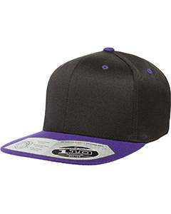 flexfit_110ft_black/ purple_company_logo_headwear