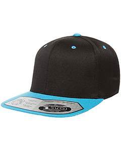 flexfit_110ft_black/ teal_company_logo_headwear