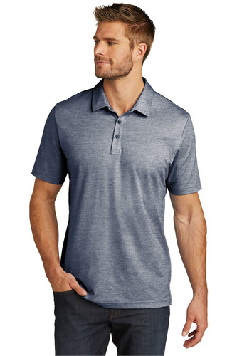 custom embroidered polo shirts TravisMathew Blue Nights Heather TM1MU412