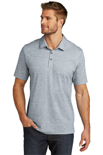 custom embroidered polo shirts TravisMathew Quiet Shade Grey Heather TM1MU412