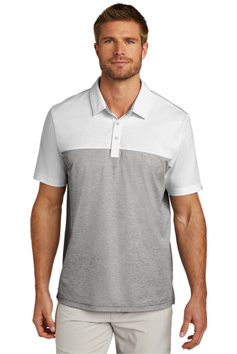 custom logo polo shirts embroidered TravisMathew White Quiet Shade Grey Heather TM1MU414