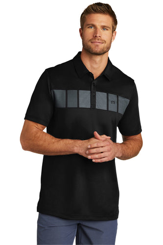 custom logo polo shirts embroidered TravisMathew Black TM1MU416