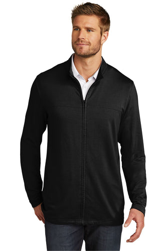 custom logo jackets TravisMathew Black TM1MU420