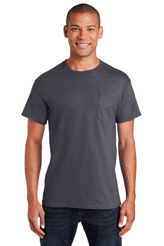 gildan ultra cotton t shirt with pocket 2300 charcoal