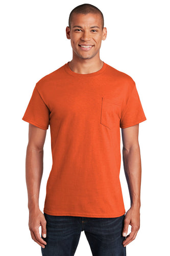 gildan ultra cotton t shirt with pocket 2300 orange