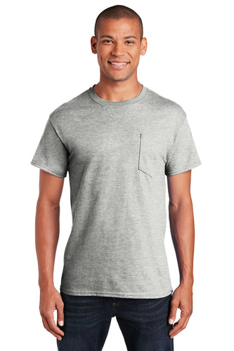 gildan ultra cotton t shirt with pocket 2300 sport grey