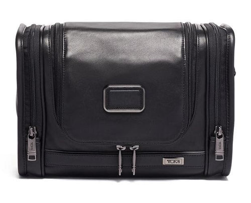 Tumi Hanging Travel Kit Leather 1172581041 Black Leather