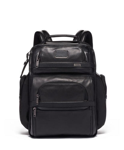 TUMI Brief Pack Leather 1173431041 Black Leather