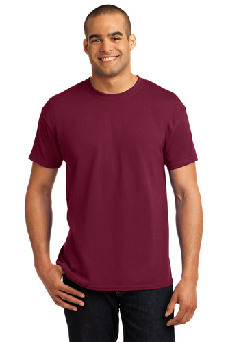 hanes ecosmart 50 50 cotton/poly t shirt 5170 cardinal