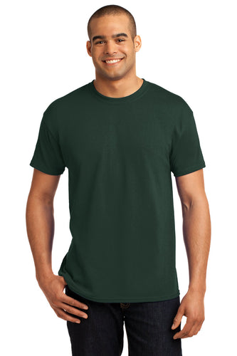 hanes ecosmart 50 50 cotton/poly t shirt 5170 deep forest